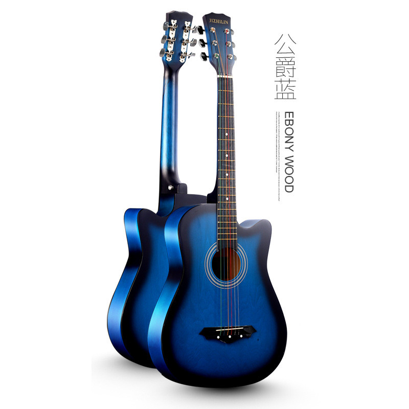 Folheado 137cm guitarra iniciante estudante 127cm prática iniciante meninos meninas Piano introdutório guitarra acústica