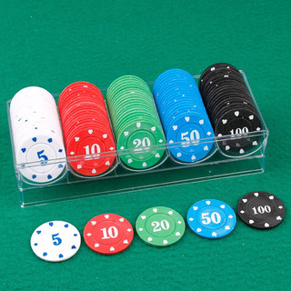 Xadrez mahjong plástico redondo chip moeda conjunto Texas Hold'em chip moeda mahjong pavilhão cartão de pontuação moeda 