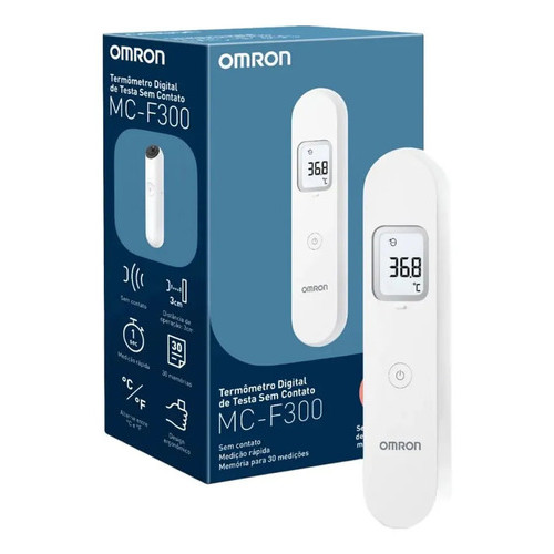 Termômetro Digital De Testa Omron Mc-f300 Branco 