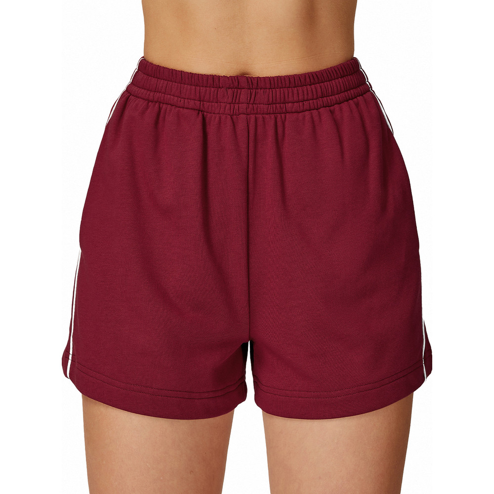 Cross-Border contraste cor esportes Shorts cintura alta solto bolso reto Sweatpants lazer ao ar livre confortável todos 