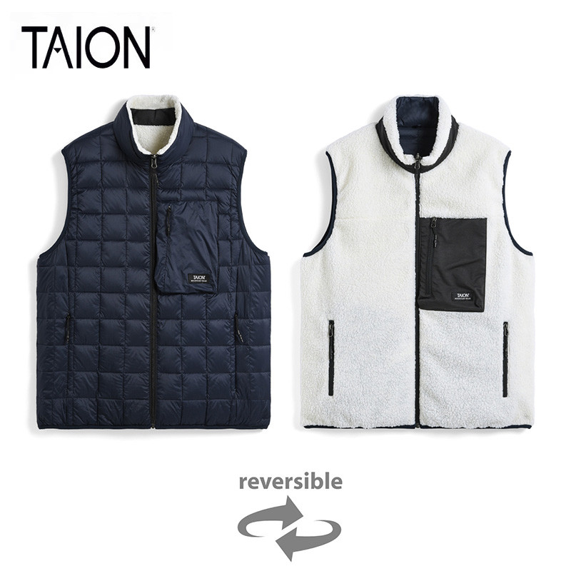 TAION colete masculino feminino outono inverno lazer ao ar livre temporada quente grosso para baixo colete R002ZLBMT