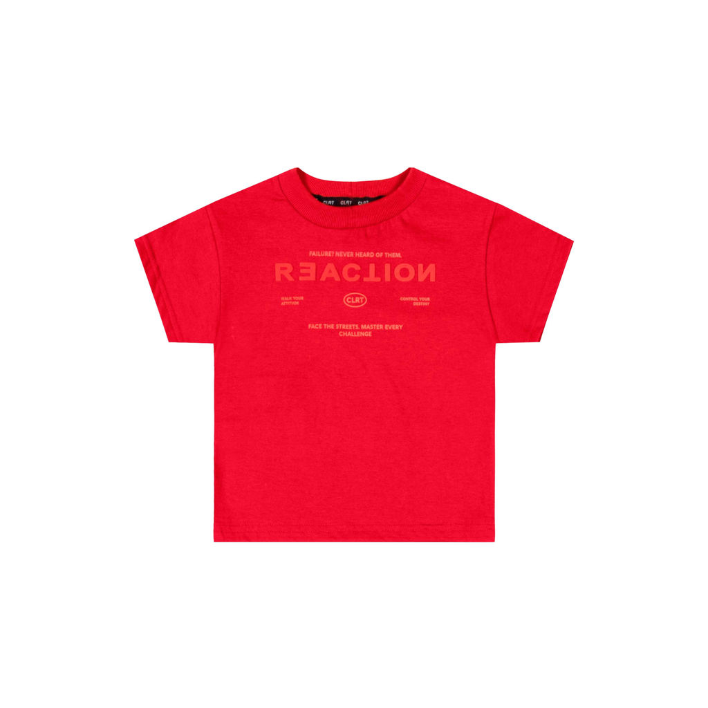 Camiseta Infantil Menino Reaction Colorittá Vermelho