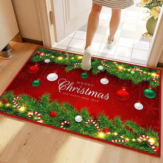 Decoração de natal tapete longo festivo feriado vermelho atmosfera de natal decoração tapete de árvore de natal tapete d