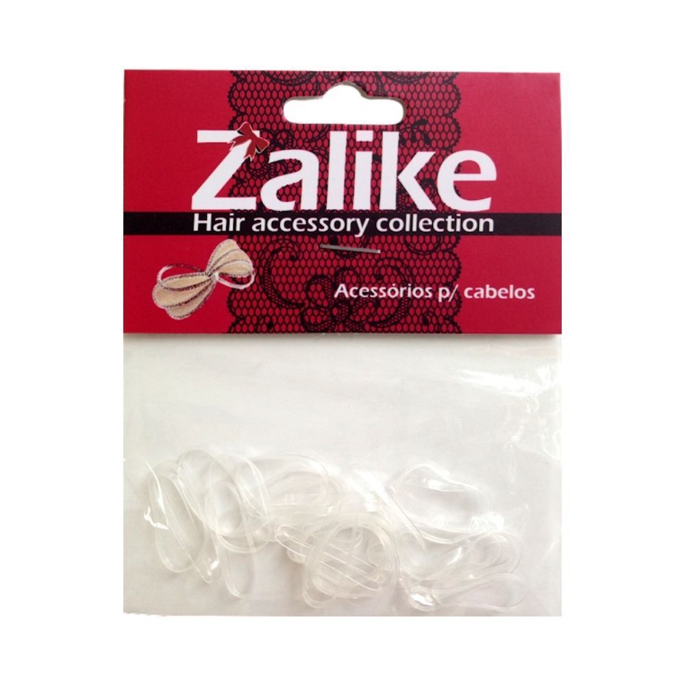 Elástico de Silicone Pequeno Transparente Zalike 100 Unidades | Elástico para Penteados e Tranças