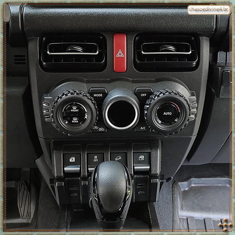 [Ykr] Anel de Acabamento do Botão Ar Condicionado Carro , AC , Adesivo para Jimny Nomade 2025 , Acessórios Interiores
