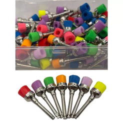 Escova Robinson para Profilaxia Tigela/Taça Brancas ou Coloridas para Polimento Dental