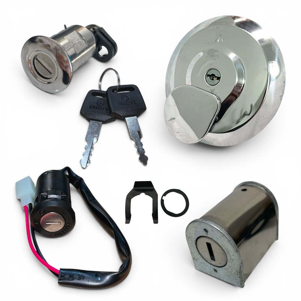 Kit Conjunto De Trava Contato Miolo Moto Cg 125 Titan Fan Ks/Es/Kse/Cargo 2002 Até 2008