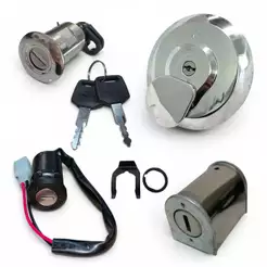 Kit Conjunto De Trava Contato Miolo Moto Cg 125 Titan Fan Ks/Es/Kse/Cargo 2002 Até 2008