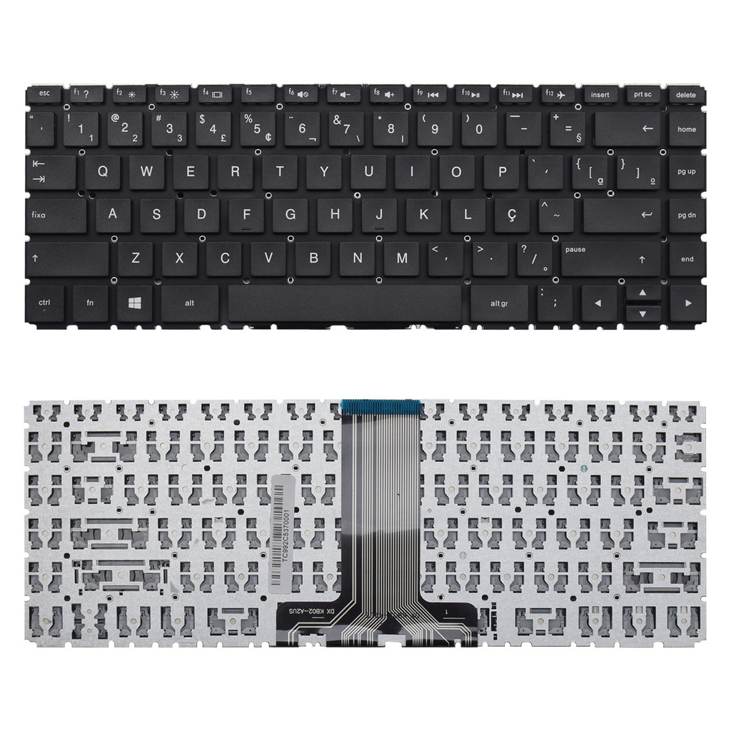 Teclado para Notebook Hp 246 G6 ABNT2 Preto