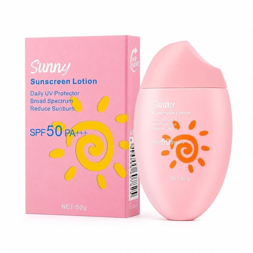 Protetor solar FPS 50+, para rosto e corpo, proteção de amplo espectro, absorção rápida, não oleoso, resistente à água, 