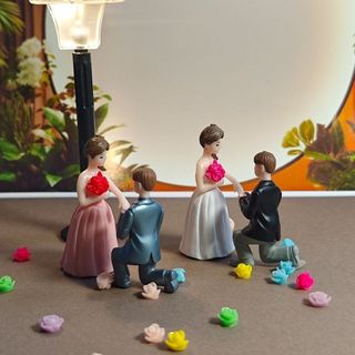 2026 Novo Estilo Micro Paisagem Clássico Estilo Chinês Casamento Boneca Fofa Decoração Personagem Quarto Sala de Estar D