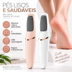 Lixador de Pé Elétrico - Esfoliador Tira Calos Pedicure Portátil AlRER.BR