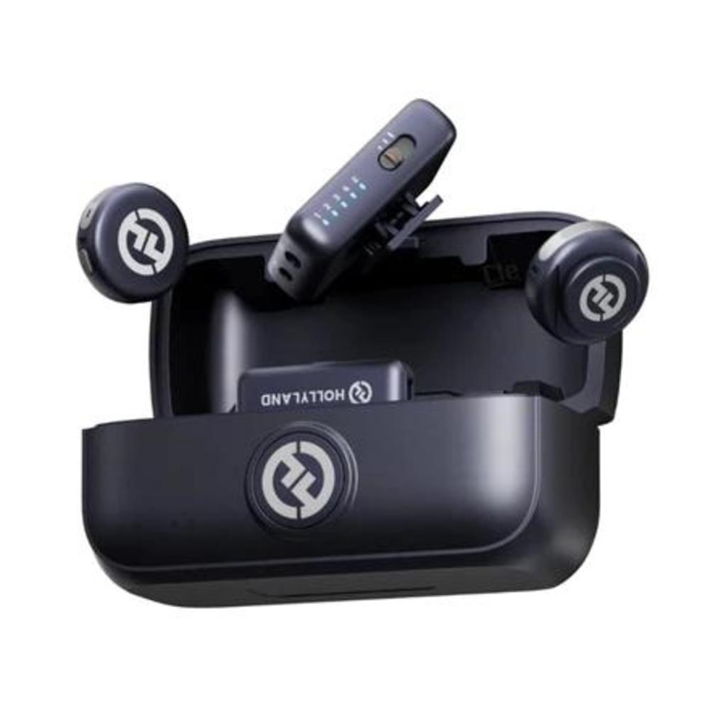 Microfone de Lapela Sem Fio Hollyland LARK M3 para Celular e Câmera, Cancelamento de Ruído IA, Áudio 32-bit até 300 m