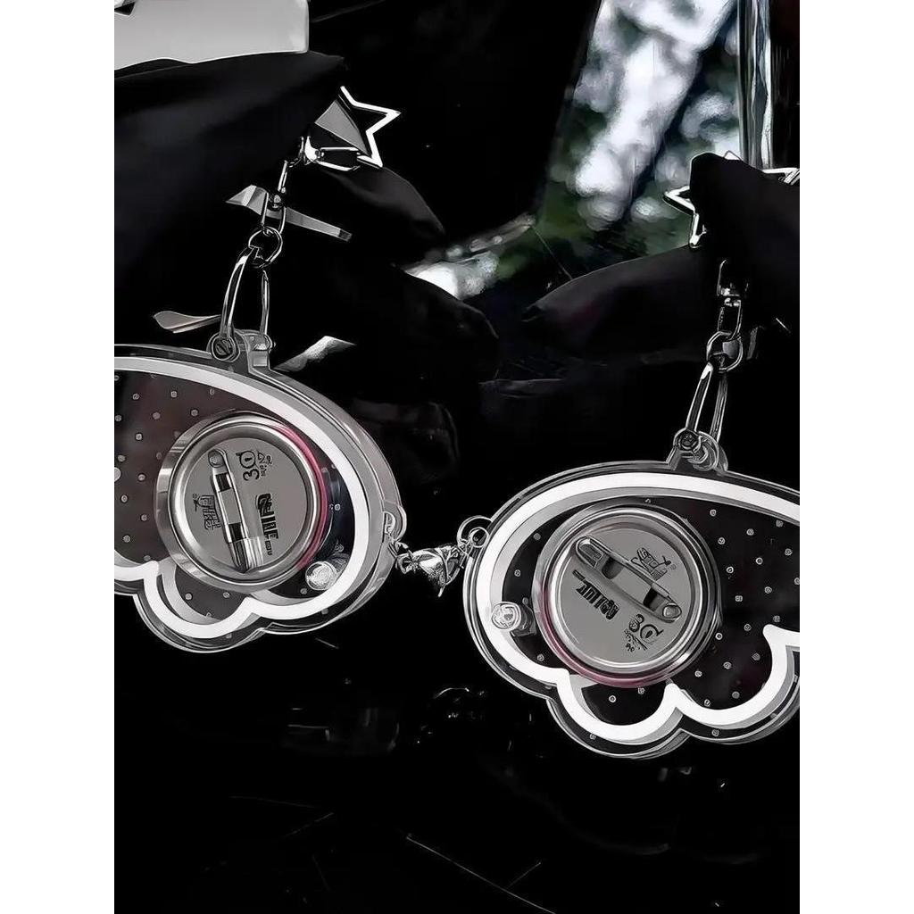 Asas anjo barra Chirp tijolo Gumei acrílico bidimensional vale 32mm crachá armazenamento pingente ornamentos adereços