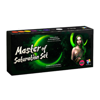 Master Of Saturation Set Tinta Acrílica - 8 Cores Variadas 20ml - Smooth Color