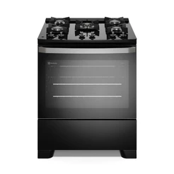 Fogão Electrolux 5 Bocas Efficient Perfectcook Mesa de Vidro Preto Fe5gb Bivolt