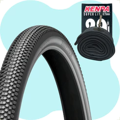 Pneu Eruption Levorin Aro 29 x 2.30 Bike Banda Leve Arame + Camara de Ar 29 Kenda Bico Fino