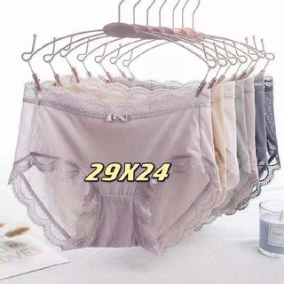 Frete grátis ~ borda de renda seda gelo ultrafina legal cintura média calcinha feminina 8218-1958