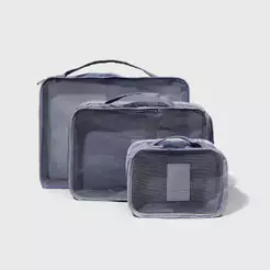 Organizador de Viagem Cinza - Trip Organizer 3un
