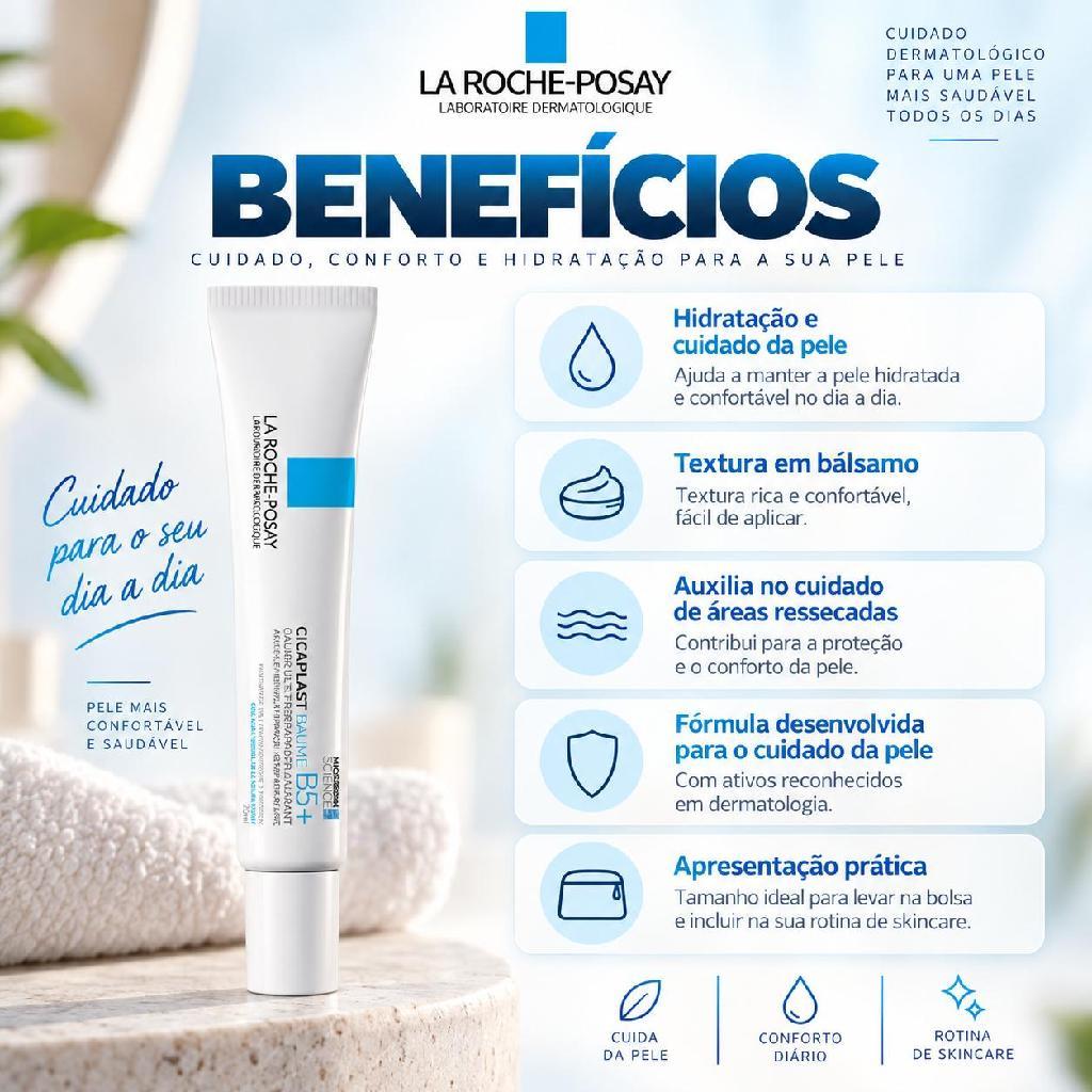 Creme Hidratante Cicaplast Baume B5+ La Roche-Posay 20ml — imagem 2 de 2