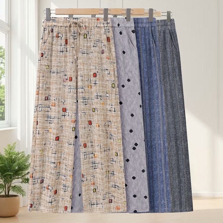 2026 verão novo estilo na moda calças femininas Boutique elástico cintura alta calças retas Drape legal calças casuais