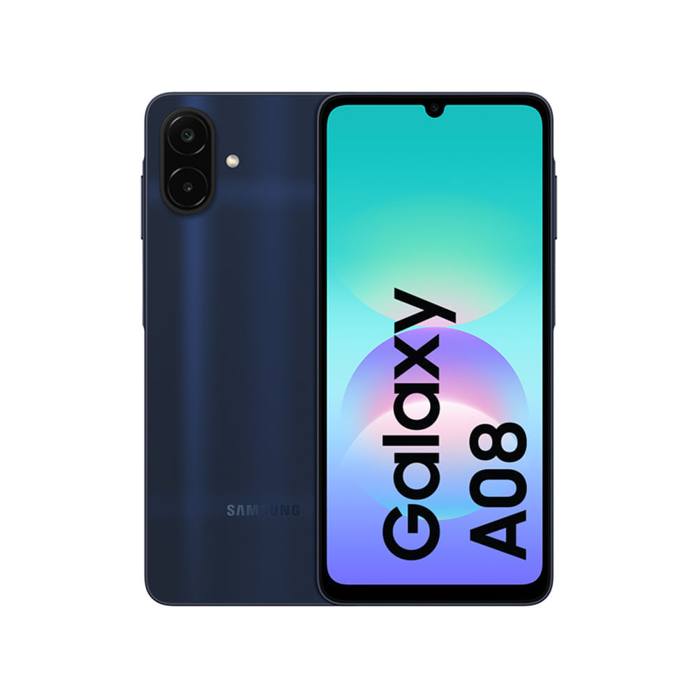 Celular Samsung Galaxy A08 128GB, 4GB RAM, Bateria de 6.000mAh, Câmera de 50MP, Tela de 6,7, IP64