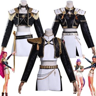2025 Traje De Bruxa Do Grupo K-pop Coreano Mirazo Yilumi Mesmo Estilo Personagem De anime COS Terno Preto .