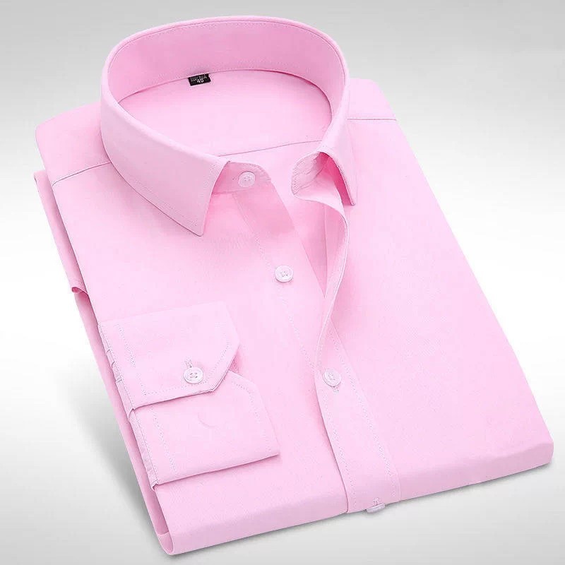 Comércio exterior de volta americano Retro lapela camisa de manga comprida masculina primavera outono negócios Casual so