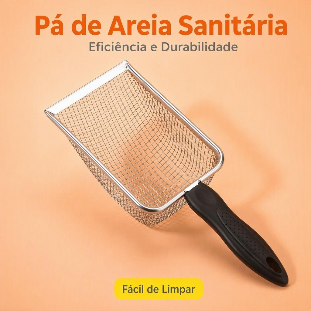 PFG Ferramentas De Limpeza Para Animais De Estimação , Pá De Fezes De Aço Inoxidável Areia Répteis , Lagarto , Tela De M
