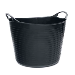 Cesto Roupas Flexível 20L Alças Preto Organização Lavanderia Quarto Banheiro Brinquedos Arthi