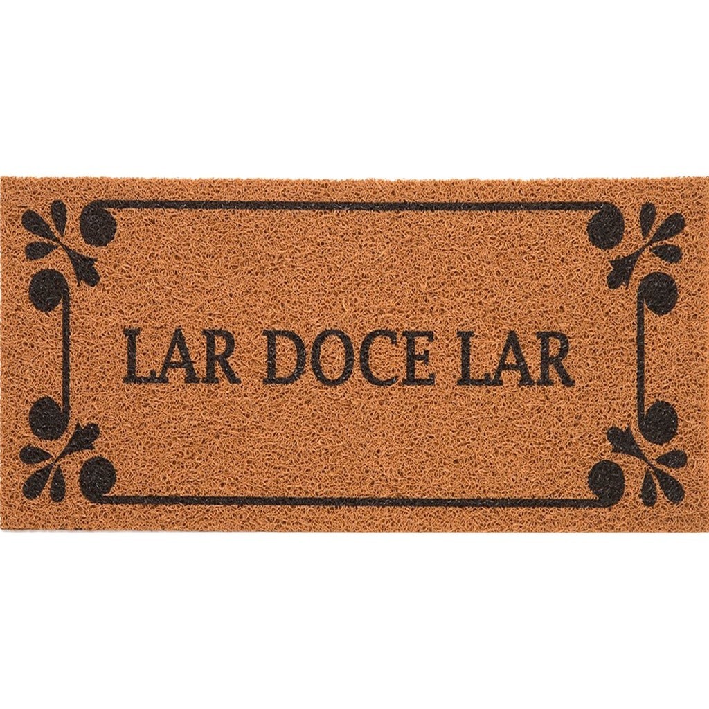 Tapete Porta Entrada Casa Capacho Vinil Lar Doce Lar v2.0 30x70cm