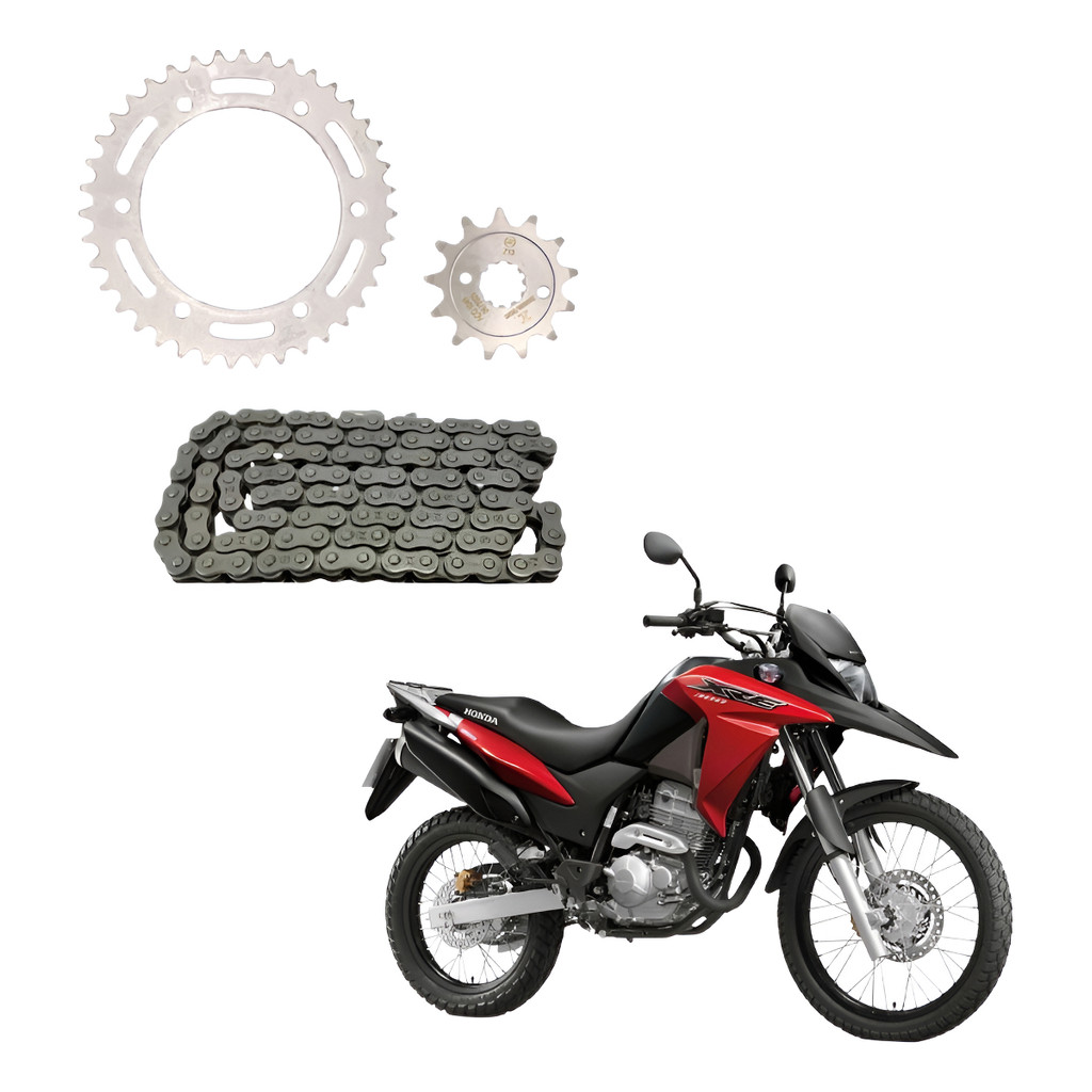 Kit Relação Tração Transmissão Xre 300 2009 2010 2011 2012 213 2014 2015 A 2022 MODELO ORIGINAL