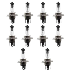 Kit 10 Lâmpada H4 12v 60/55w Farol Alto E Baixo