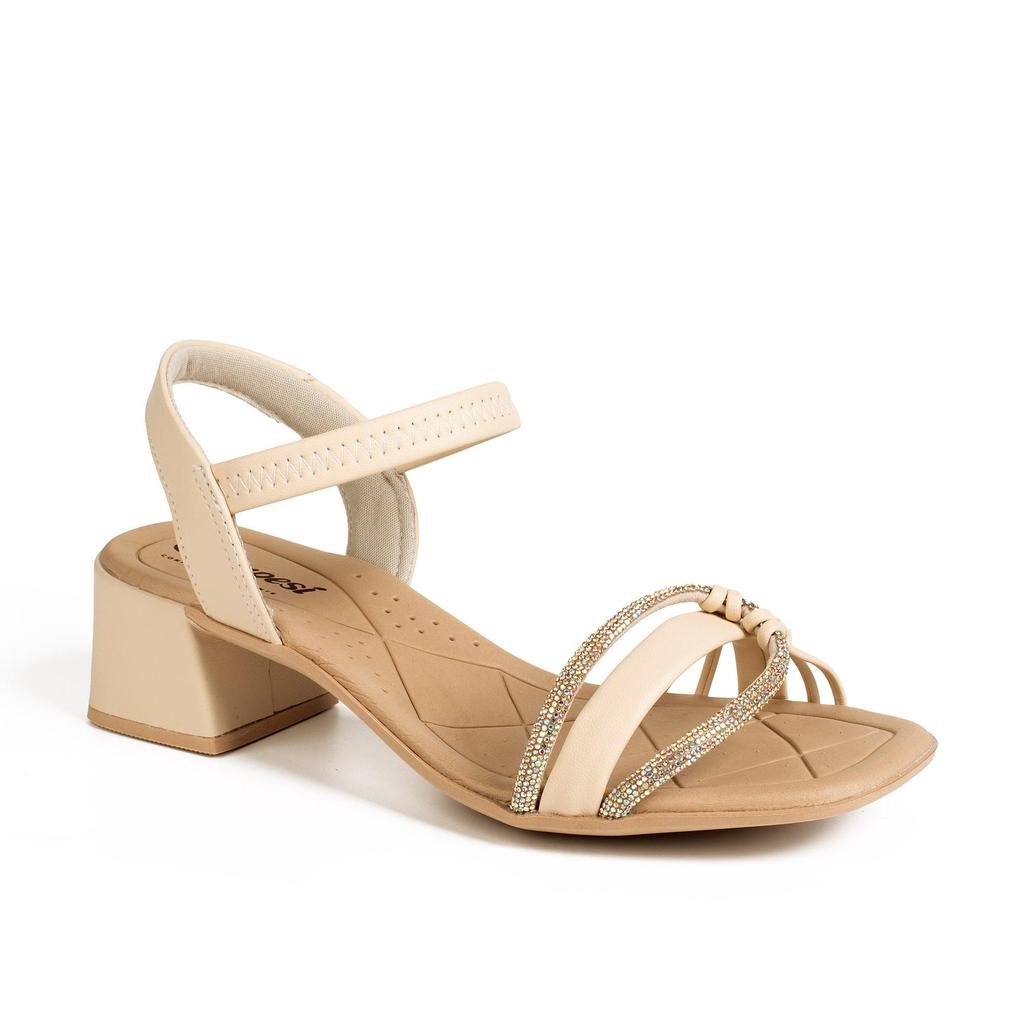 Sandália Campesí de Salto Bloco Feminina CE151 em Oferta na Shopee