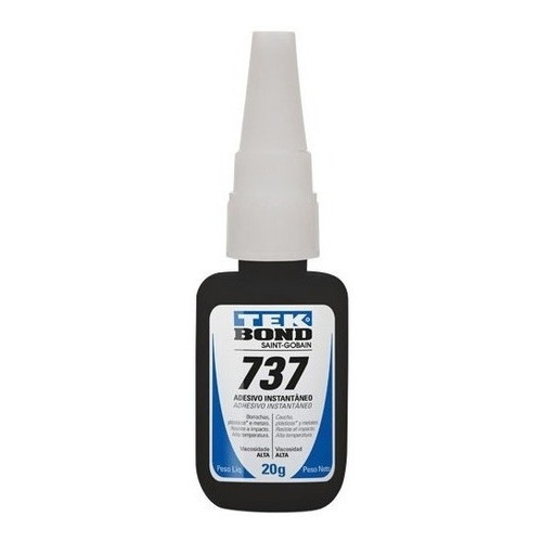 Cola 737 Tekbond 20g Base De Borracha Alta Viscosidade