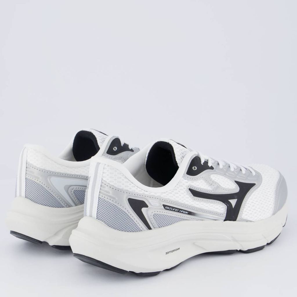 Detalhes do Tênis Mizuno Hawk LS Branco e Preto