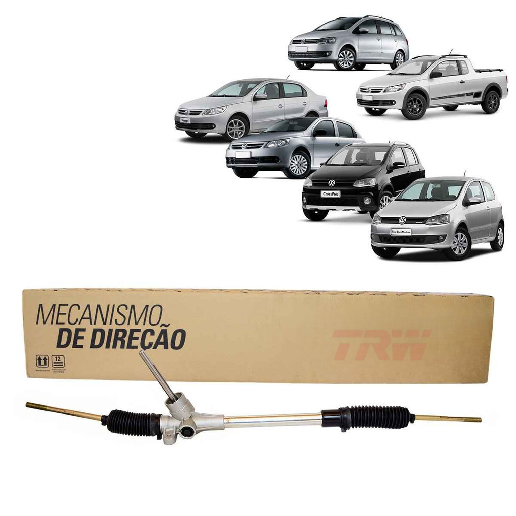Caixa Direção Mecânica Trw Fox CrossFox Gol Saveiro G5 G6 2008 a 2020