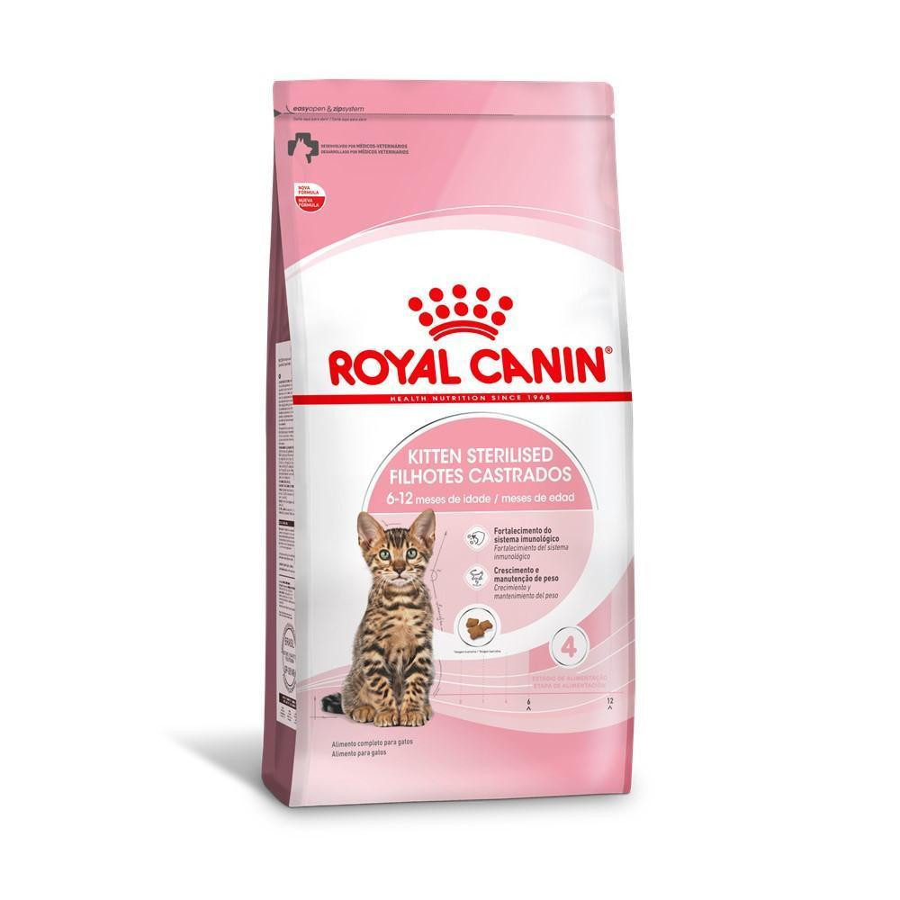 Ração Seca para Gatos Filhotes Castrados de 6 a 12 meses 4 Kg Royal Canin