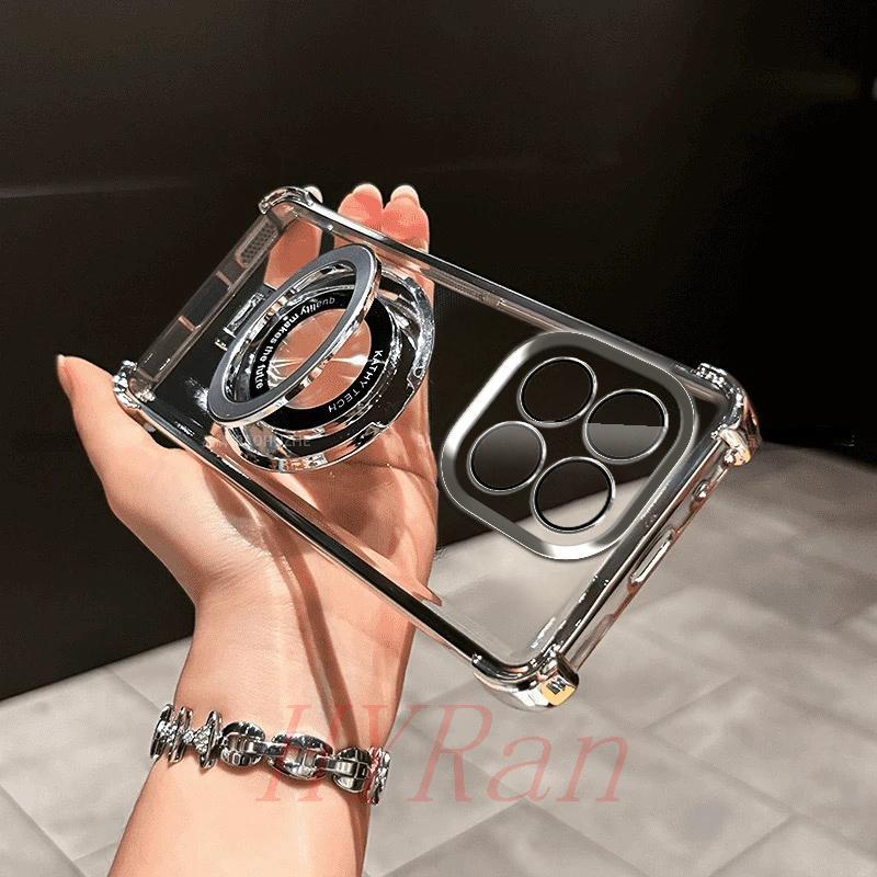 Capinha XiaoMi 15T airbag De Quatro Cantos anti-Queda De Telefone Transparente Com Suporte CDSJ em Oferta na Shopee