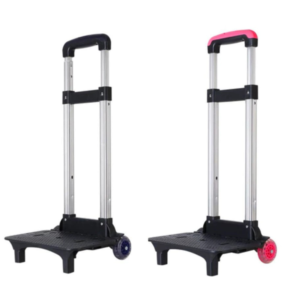 Carrinho Para Mochila Escolar Com Trava Universal Em Alumínio e Rosas De Silicone em Oferta na Shopee