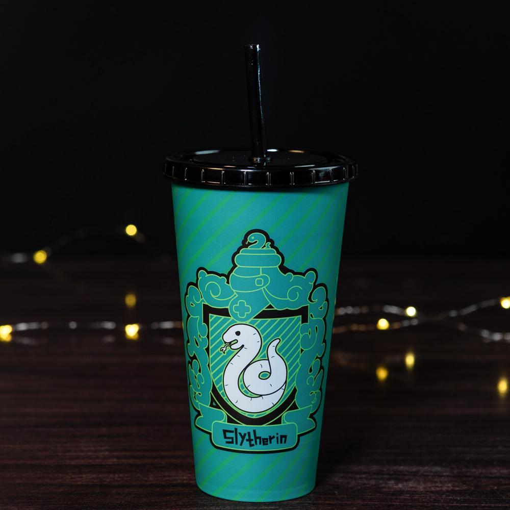 Copo Harry Potter Charms com Canudo 700 ml Plasútil em Oferta na Shopee