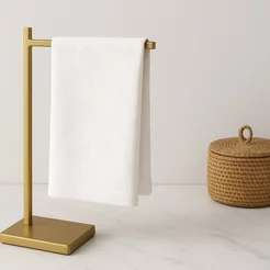 Toalheiro de Bancada Aço Inox - Dourado