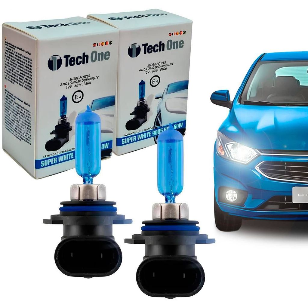 Par Lampada Super Branca HB3 8500k Xenon 12v 55w Techone em Oferta na Shopee