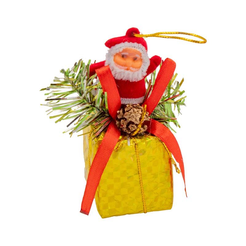 Enfeite Natalino Papai Noel no Presente