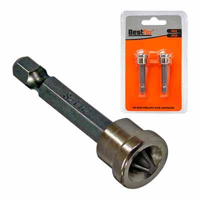 KIT BITS PHILIPS COM LIMITADOR - PH2X50MM - 02PCS - BESTFER