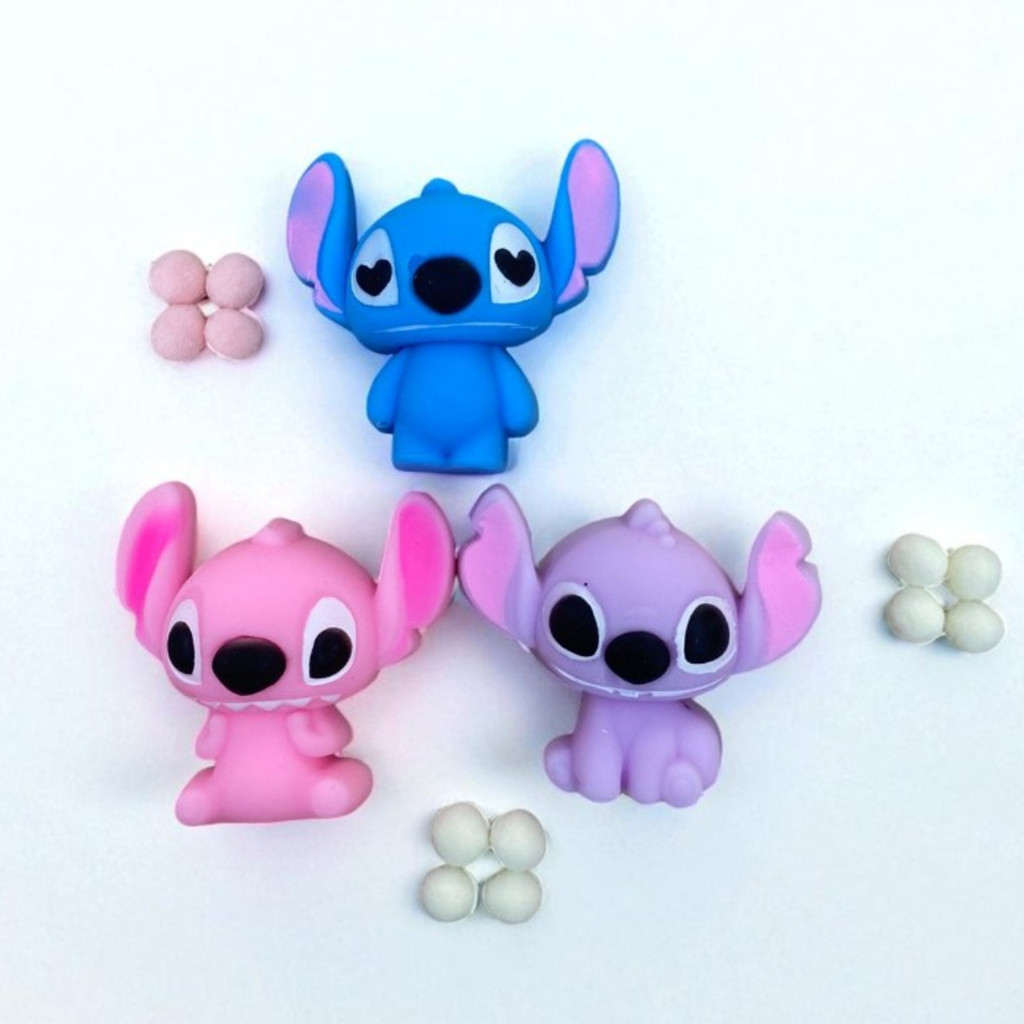 Squishy Stitch - Antistress, Brinquedo Sensorial - Alívio Stress e Diversão