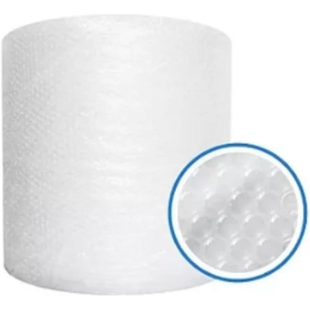 Bobina Plástico Bolha 40cm x 100m 25 Micras para Embalagem