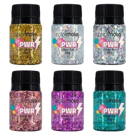 Glitter Gel Colormake Glow Power 35G  Carnaval Festa Maquiagem