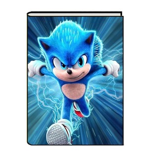 Caderno Sonic Brochura Grande 48 Folhas Capa Dura Caderno Escolar Capa Dura
