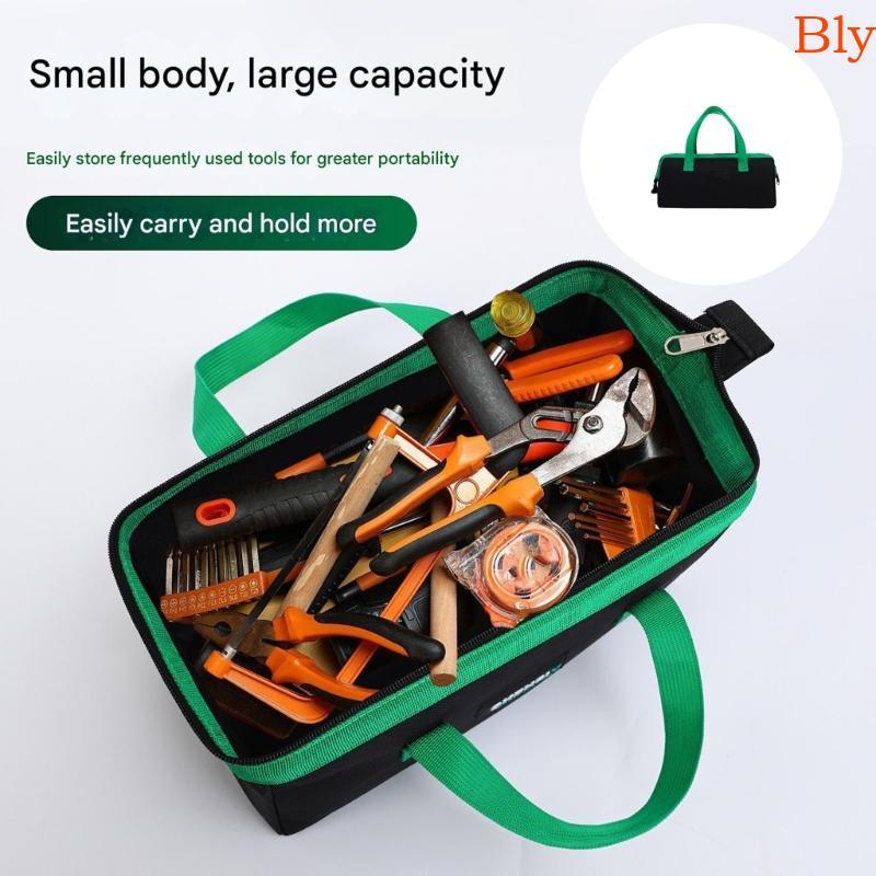 Bolsa Ferramentas Tecido Longo Bly 12 Polegadas Design Boca Larga Para Acesso Rápido À Ferramenta